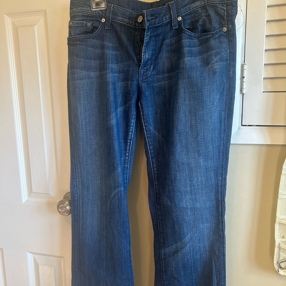 7 For All Mankind Relaxed Fit Blue Jeans